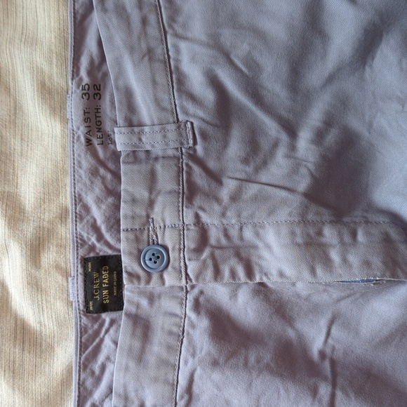 JCrew Lilac Chinos 35W 32L - Picture 2 of 2